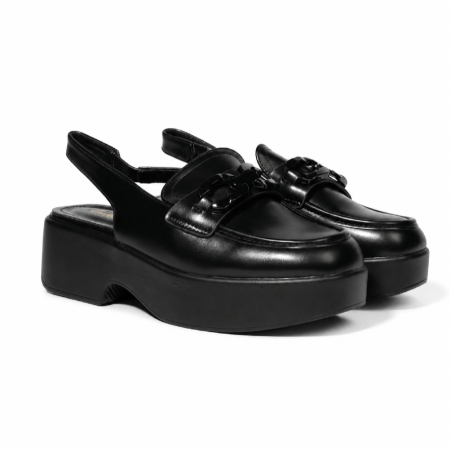 Platform Slingback Loafers